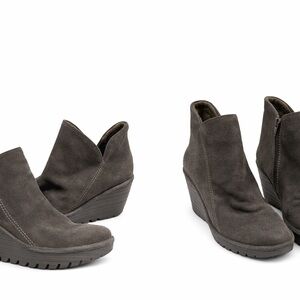 Fly London Dark Gray Ankle Booties
